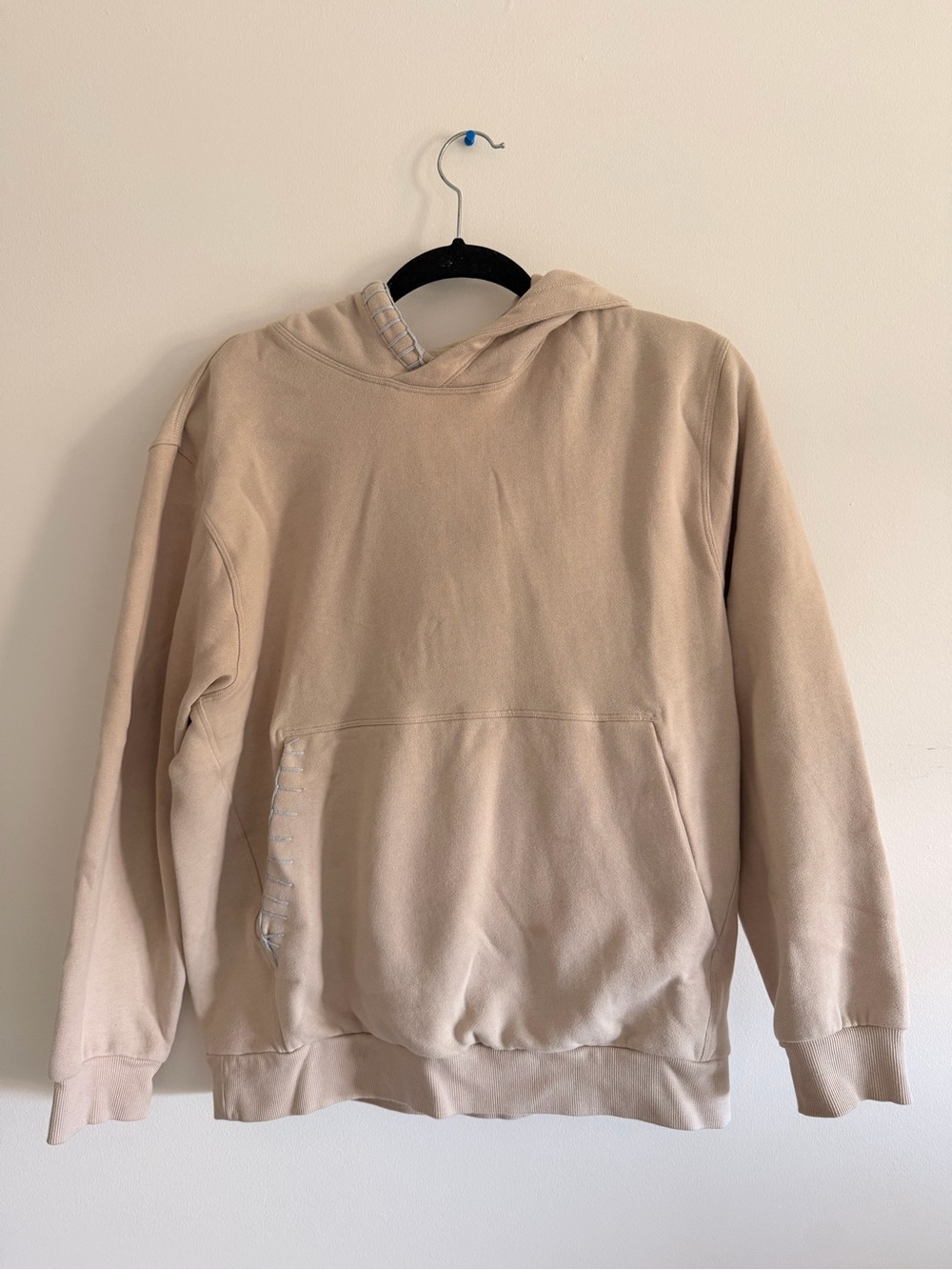 Neutral Beige Pullover Hoodie